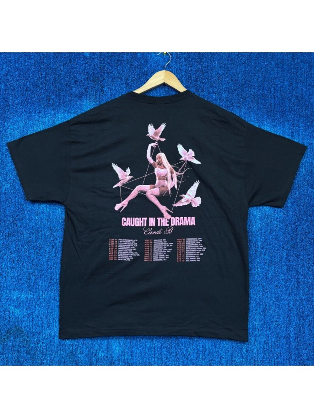 Cardi B Caught in the Drama Little Miss Drama Tour Tee XL